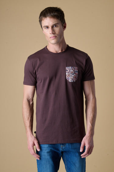 T-Shirt slim Moro con Taschino in tessuto V2