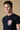 T-Shirt slim Nera con Taschino in tessuto V2