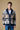 Cardigan Sciallato con intarsio Jaquard Aztec Sabbia