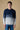 Maglione Girocollo Cardato Bicolor Sfumata Blu