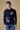 Maglione Girocollo Blu Multi Patch ricamate in tessuto V2