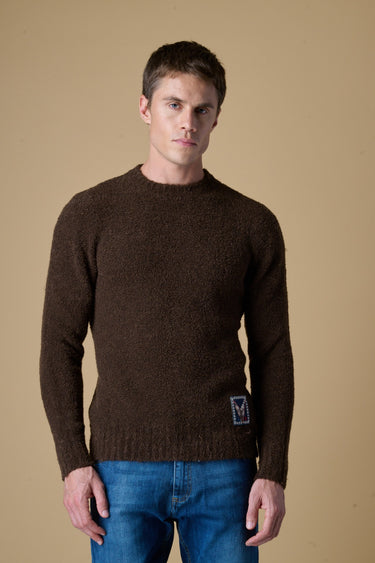 Maglione Girocollo filato Extra-soft Moro