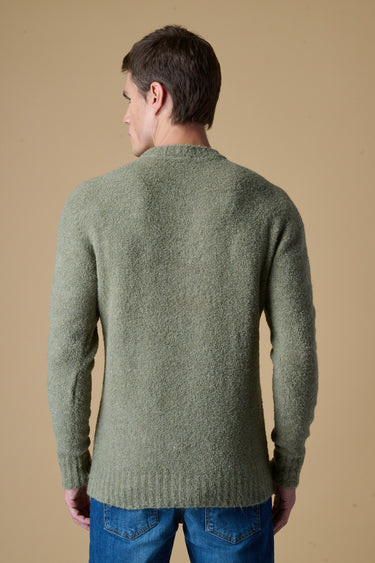 Maglione Girocollo filato Extra-soft Verde Pesto
