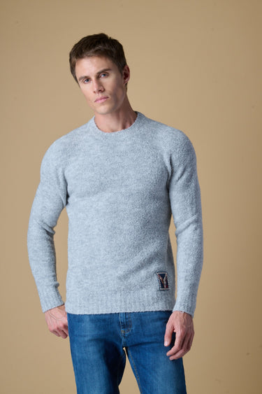 Maglione Girocollo filato Extra-soft Grigio Perla