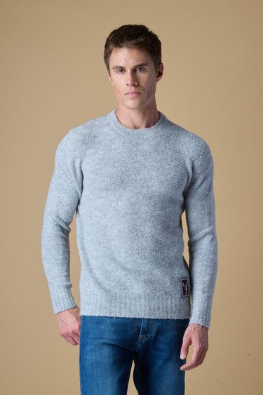 Maglione Girocollo filato Extra-soft Grigio Perla
