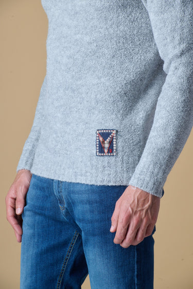 Maglione Girocollo filato Extra-soft Grigio Perla