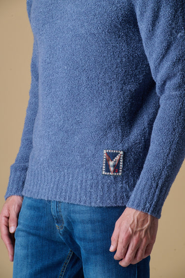 Maglione Girocollo filato Extra-soft Jeans