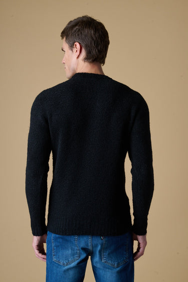 Maglione Girocollo filato Extra-soft Nero