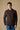 Maglione Girocollo Moro misto Alpaca con Ricami a X
