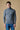 Maglione Dolcevita in viscosa Grigio con Toppe in tessuto V2