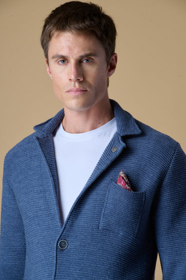 Giacca Monopetto Links Jeans con pochette e interno collo in tessuto V2