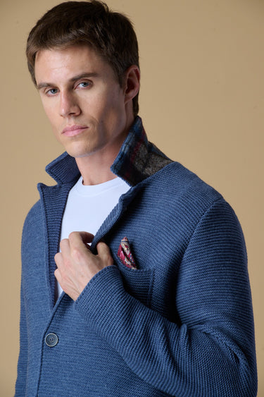 Giacca Monopetto Links Jeans con pochette e interno collo in tessuto V2