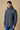 Black mélange seed-stitch short parka with V2 fabric lining
