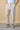 Pantalone Slim in Felpa Sabbia con ricamo frontale e patch ricamata sul retro