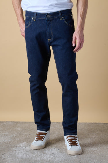 NEW YORK - Jeans Slim Fit - Lavaggio 0 con Tasca in tessuto V2