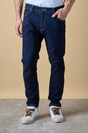 NEW YORK - Jeans Slim Fit - Lavaggio 0 con Tasca in tessuto V2