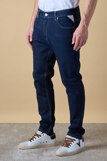 NEW YORK - Jeans Slim Fit - Lavaggio 0 con Tasca in tessuto V2