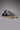 OLYMPIC - Sneakers a suola bassa in pelle martellata Nera con linguetta in tessuto Scozzese Nero