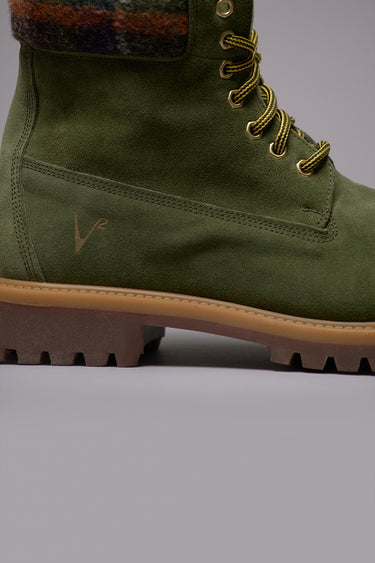 DAKOTA - Stivaletto Scamosciato Verde Militare