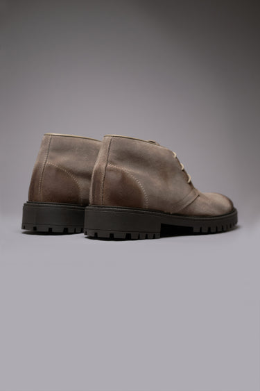 OLIVER - Scarpa Polacchina Scamosciata Tortora