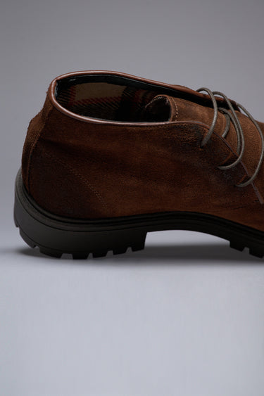 OLIVER - Scarpa Polacchina Scamosciata Moro