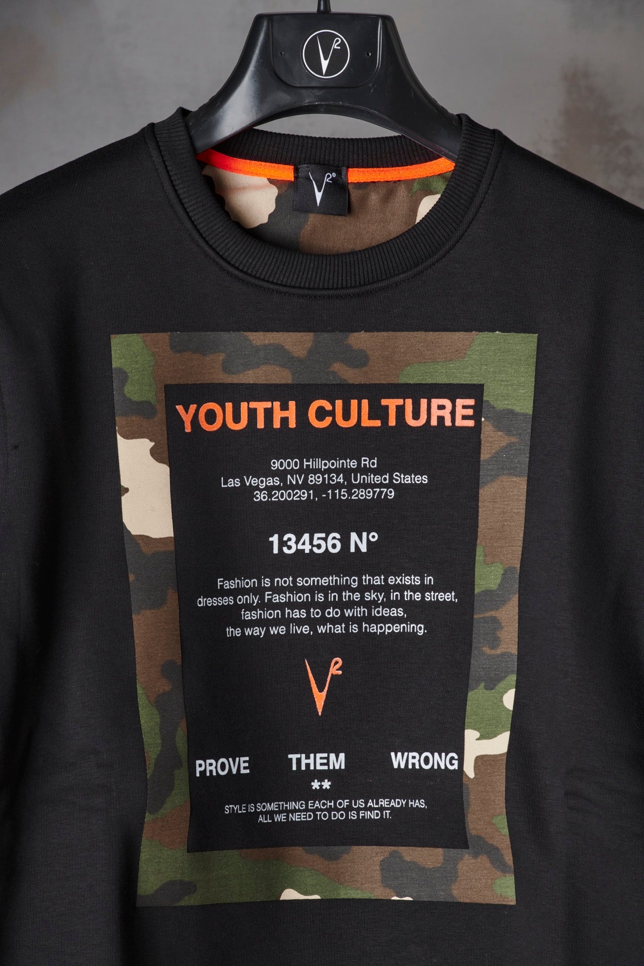 Youth Culture Military Green Hooded Sweatshirt