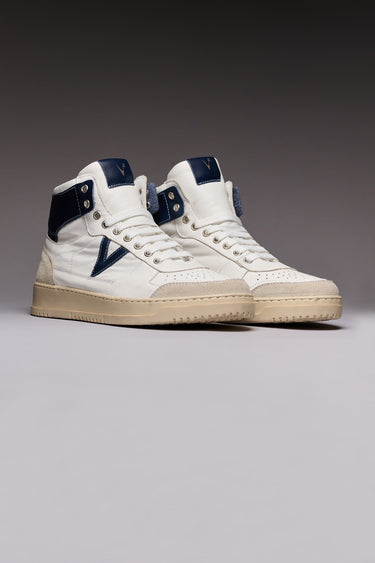 COLLEGE HIGH - High Sneakers with Back and Blue Insert