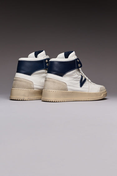 COLLEGE HIGH - High Sneakers with Back and Blue Insert