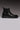 BOSTON - Black leather ankle boot with elastic