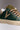 OLYMPIC - Green hammered leather low sole sneakers with Moro back and insert