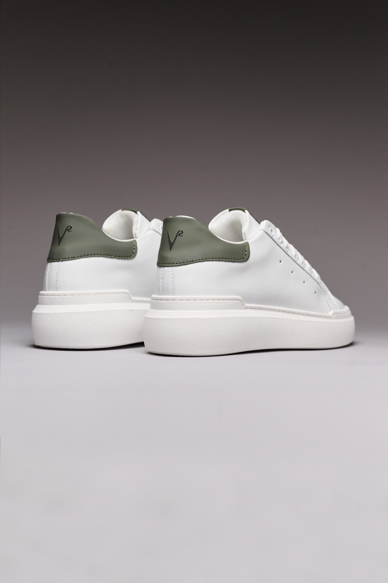 VEGA - Military Green retro high sole sneakers