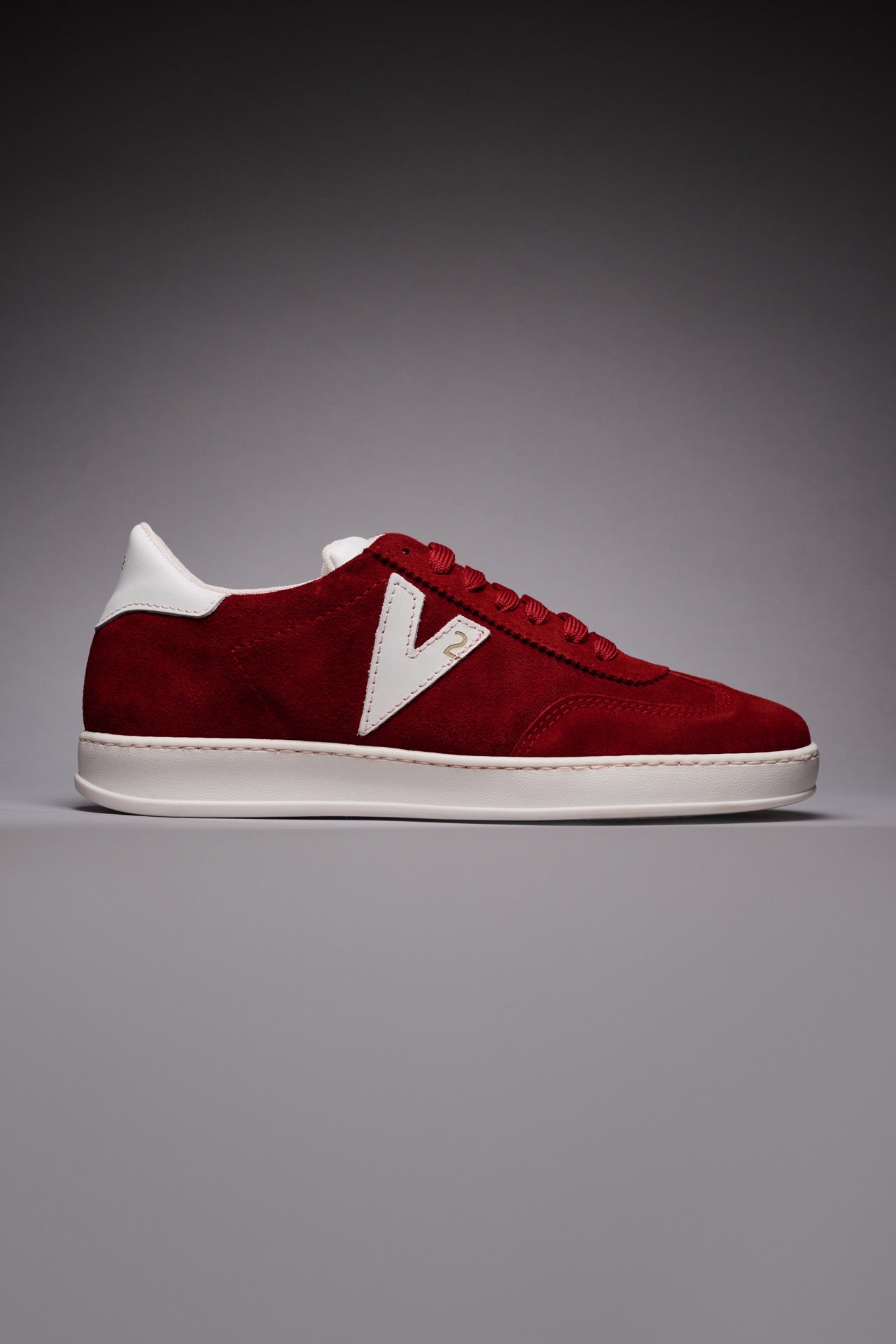 SUÈDE - Sneakers in pelle scamosciata Rossa con inserti e retro Bianco