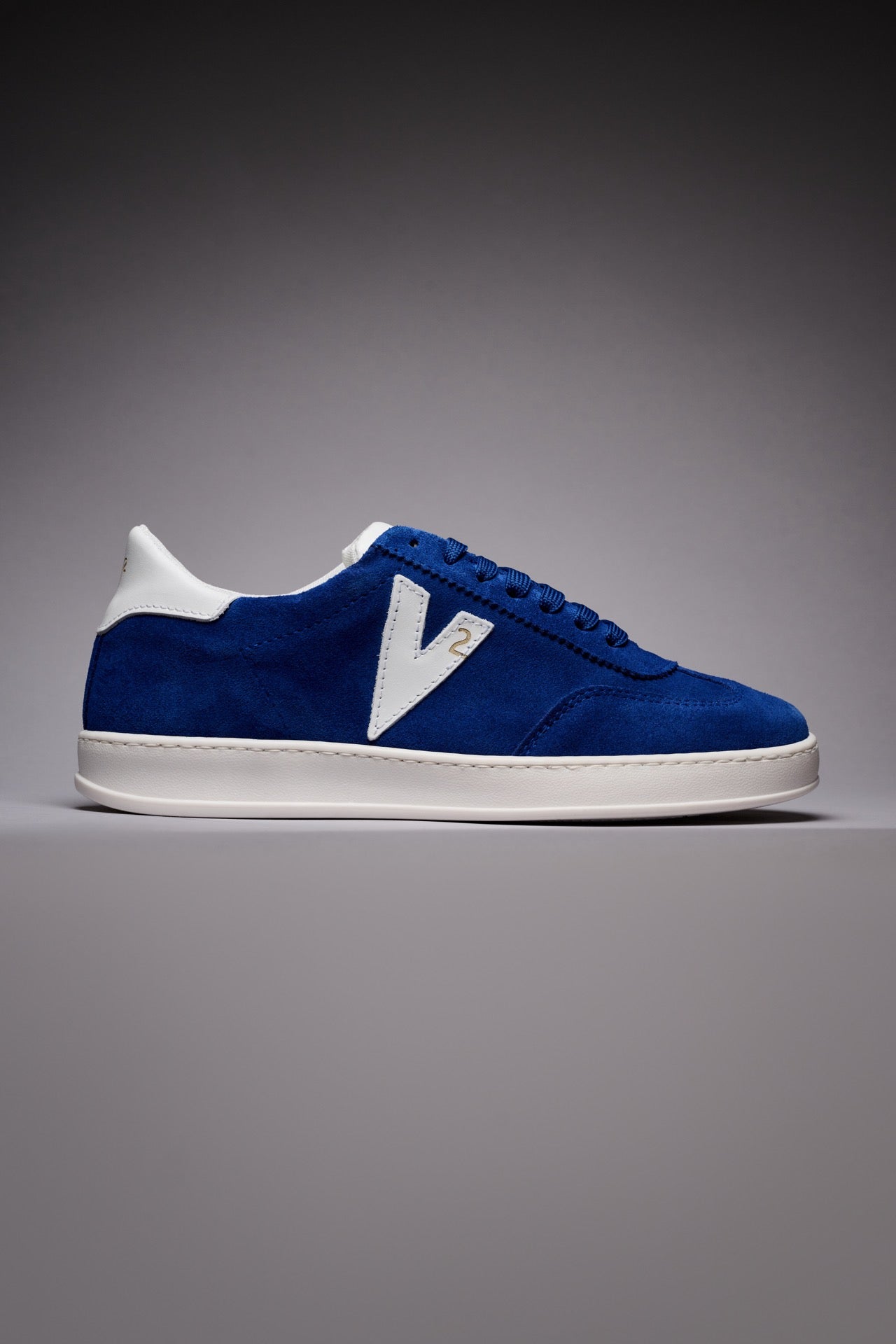 SUÈDE - Sneakers in pelle scamosciata Blu Royal con inserti e retro Bianco