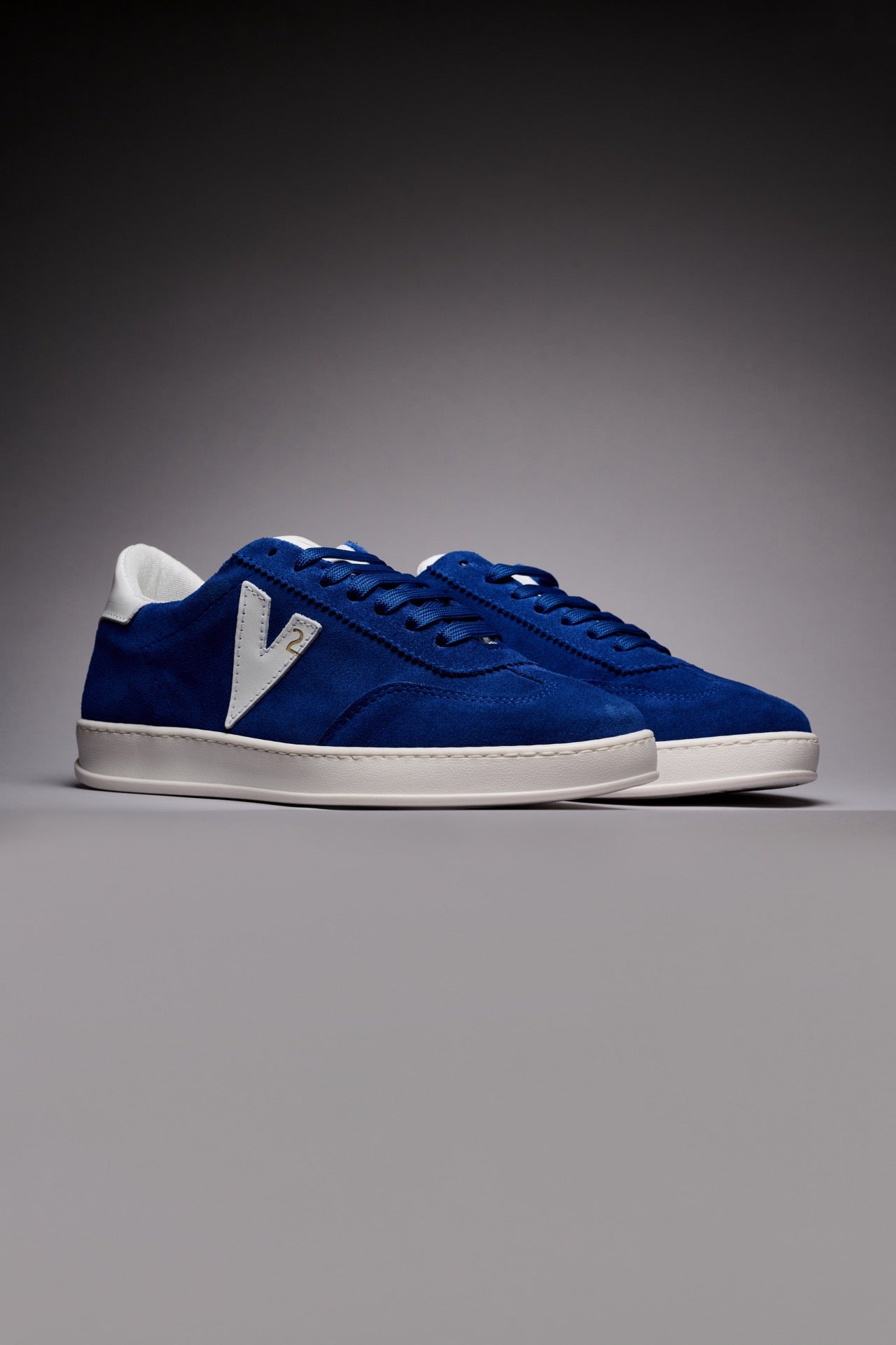 SUÈDE - Sneakers in pelle scamosciata Blu Royal con inserti e retro Bianco