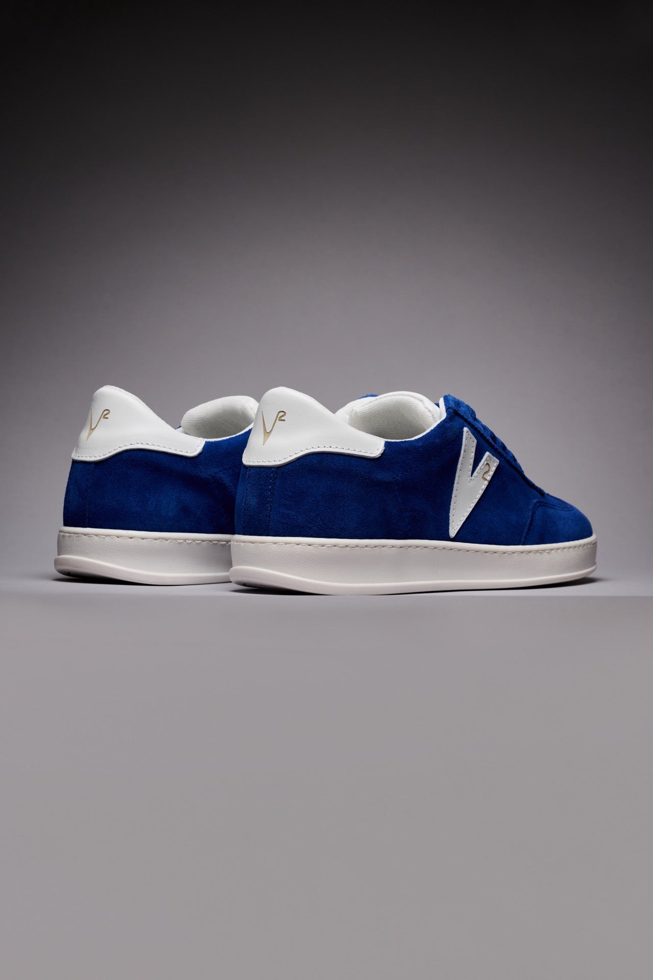 SUÈDE - Sneakers in pelle scamosciata Blu Royal con inserti e retro Bianco