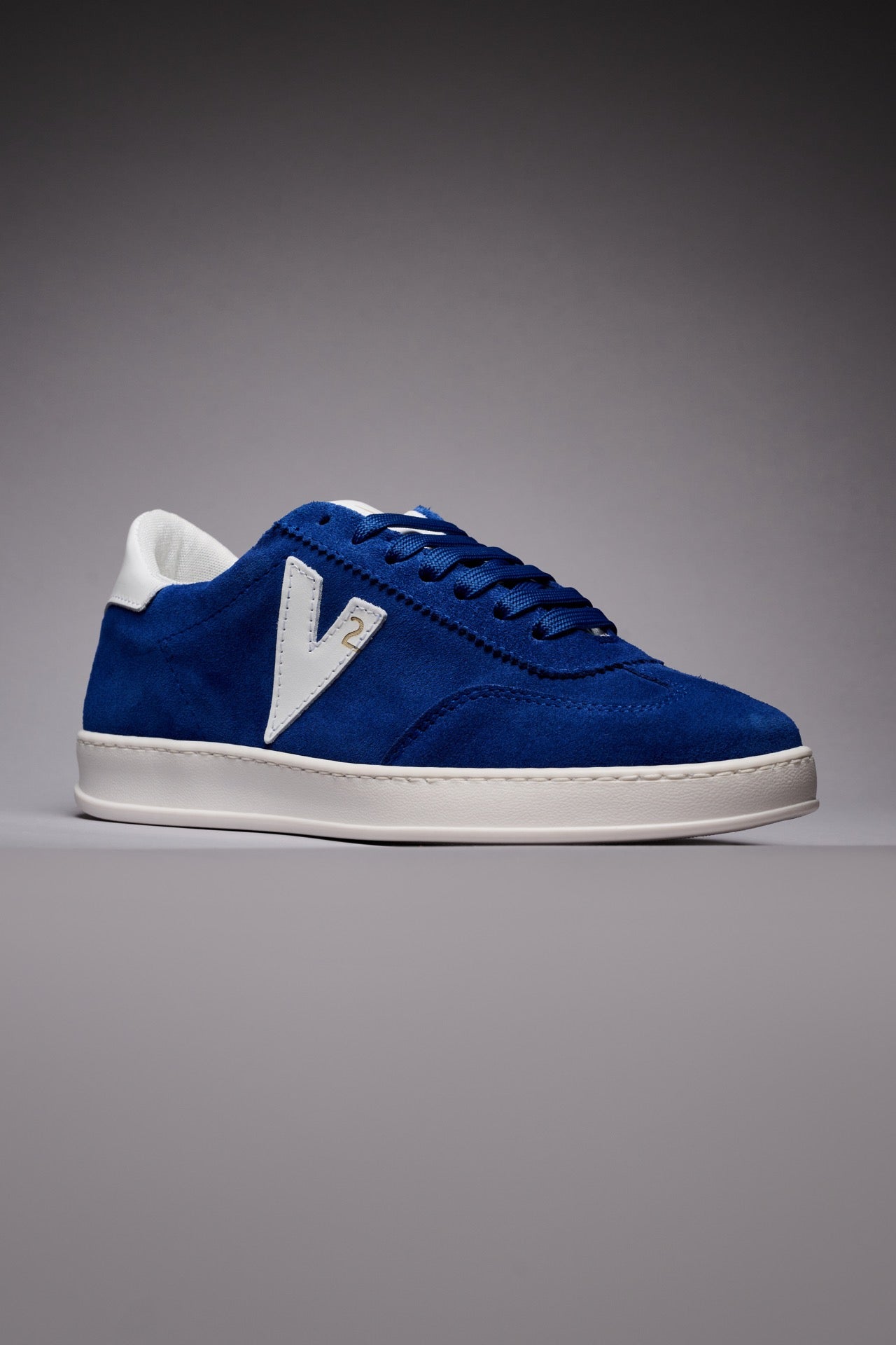 SUÈDE - Sneakers in pelle scamosciata Blu Royal con inserti e retro Bianco