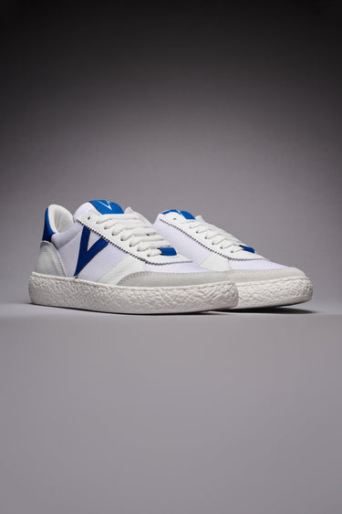 ATENA - Low-soled sneakers White with rubber inserts Royal Blue