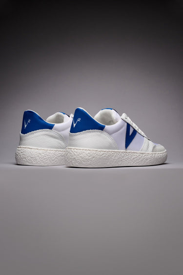 ATENA - Low-soled sneakers White with rubber inserts Royal Blue