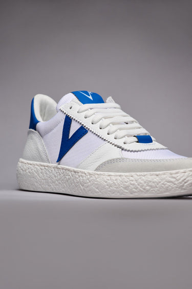 ATENA - Low-soled sneakers White with rubber inserts Royal Blue