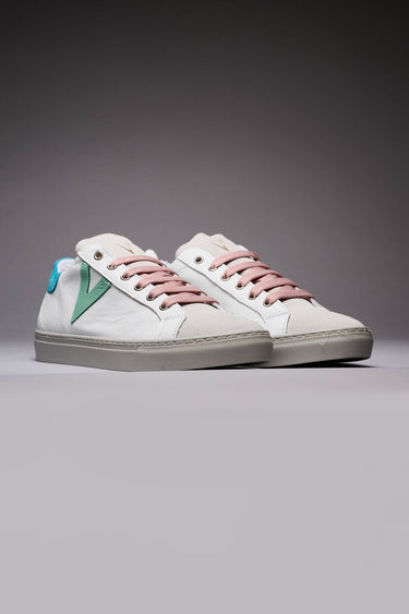 OLYMPIC RAINBOW - Sneakers con suola grigia, inserti e lacci multicolor