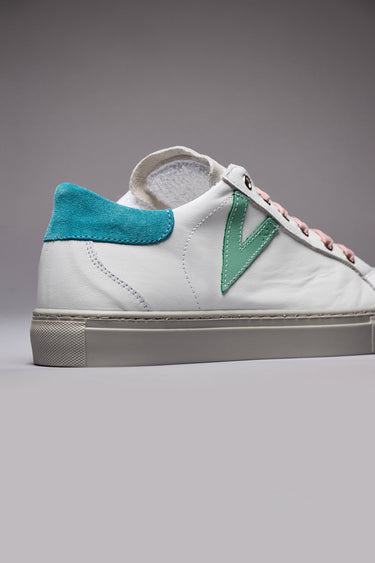 OLYMPIC RAINBOW - Sneakers con suola grigia, inserti e lacci multicolor