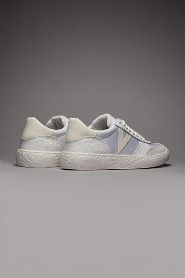 ATENA - Low-top white sneakers with white rubber inserts