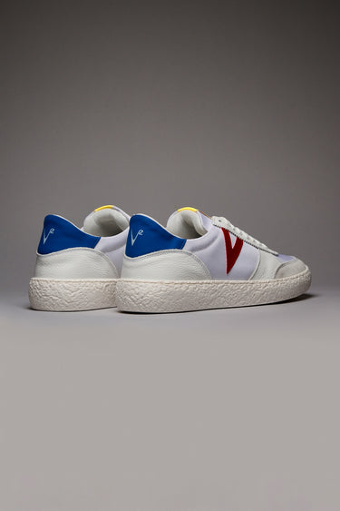 ATENA MULTICOLOR - Sneakers a suola bassa Bianca con inserti gommati Multicolor