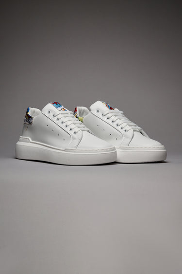 VEGA - High-soled retro sneakers in Comics fabric