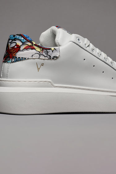 VEGA - High-soled retro sneakers in Comics fabric