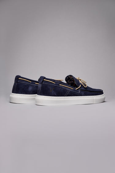 CAPRI - Blue Boat Loafer