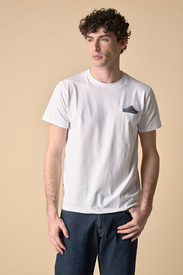 T-Shirt Bianca con Pochette in tessuto V2