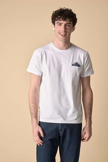 T-Shirt Bianca con Pochette in tessuto V2