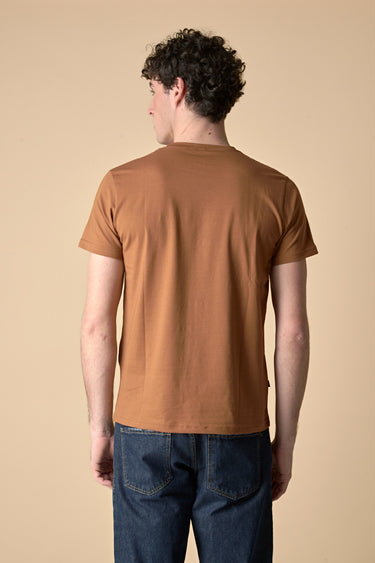 T-Shirt Tabacco con Pochette in tessuto V2