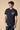 T-Shirt Blu con Taschino e Patch ricamato in tessuto V2